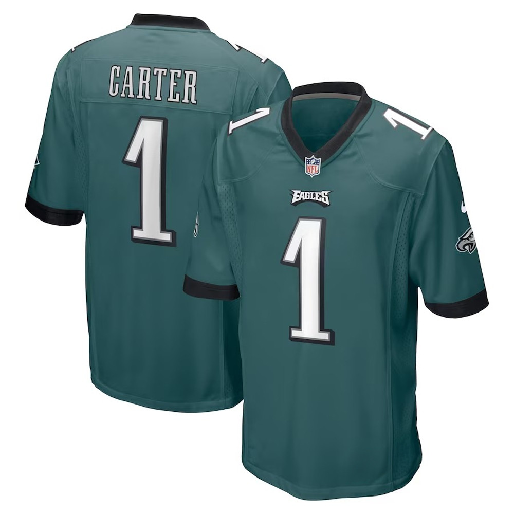Philadelphia Eagles Jalen Carter  Midnight Green 2023 Nfl Jersey Fans Gifts