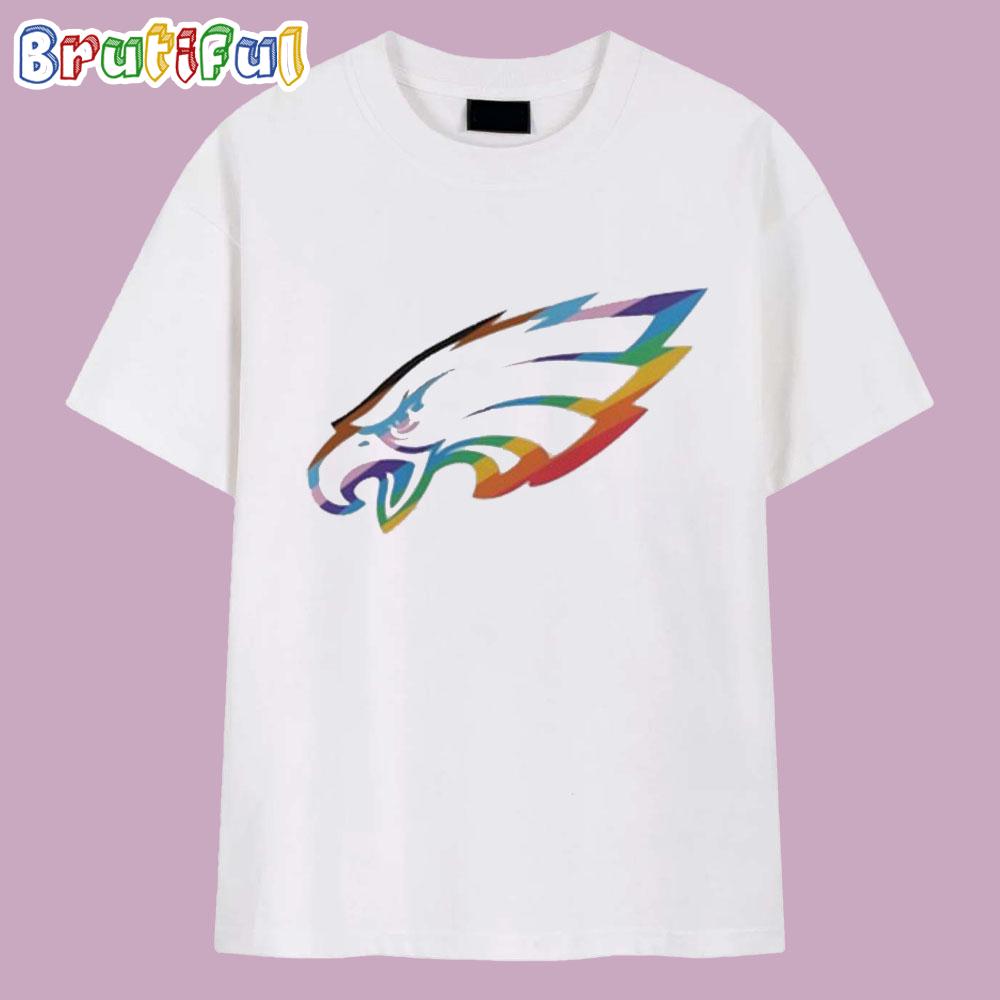 Philadelphia Eagles Logo Pride T Shirt