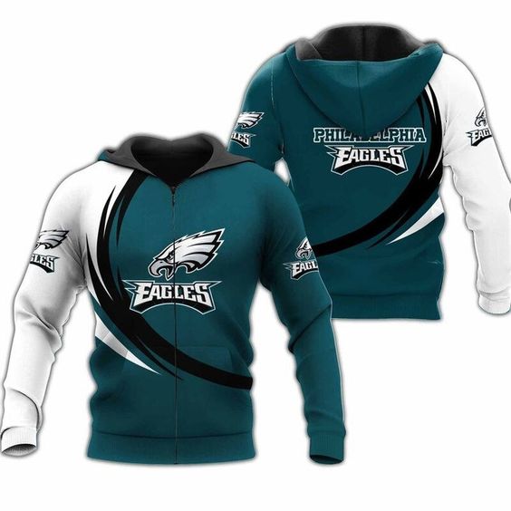 Philadelphia Eagles Logo V2 NFL Football Team Hoodie