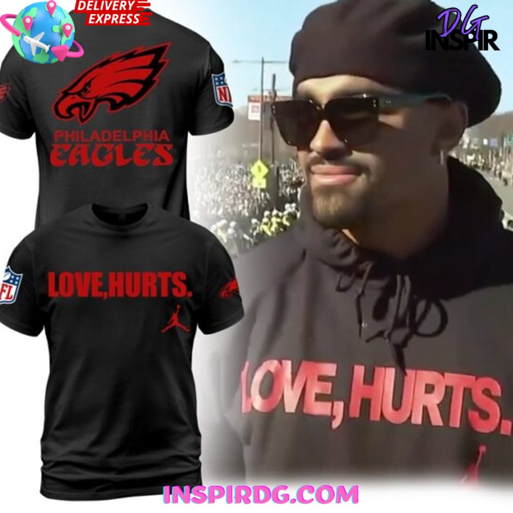 Philadelphia Eagles Love Jalen Hurts Jordan T-Shirt Gift For Sport Music Fans