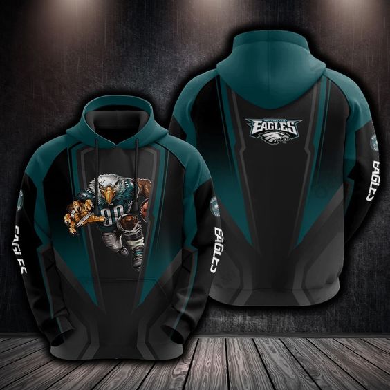 Philadelphia Eagles Mascot Player V2 NFL Football Team Hoodie