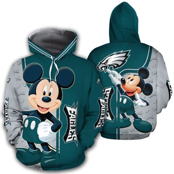 Philadelphia Eagles Mickey NFL Football Team Hoodie