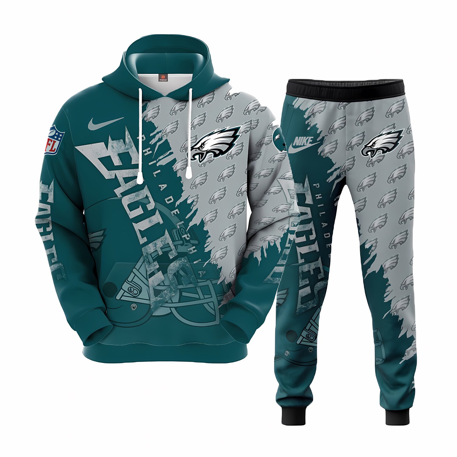 Philadelphia Eagles NFL Team Sport Hoodie Tracksuit, NFL hoodie, NFL Joggers Gift For Sport Music Fans
