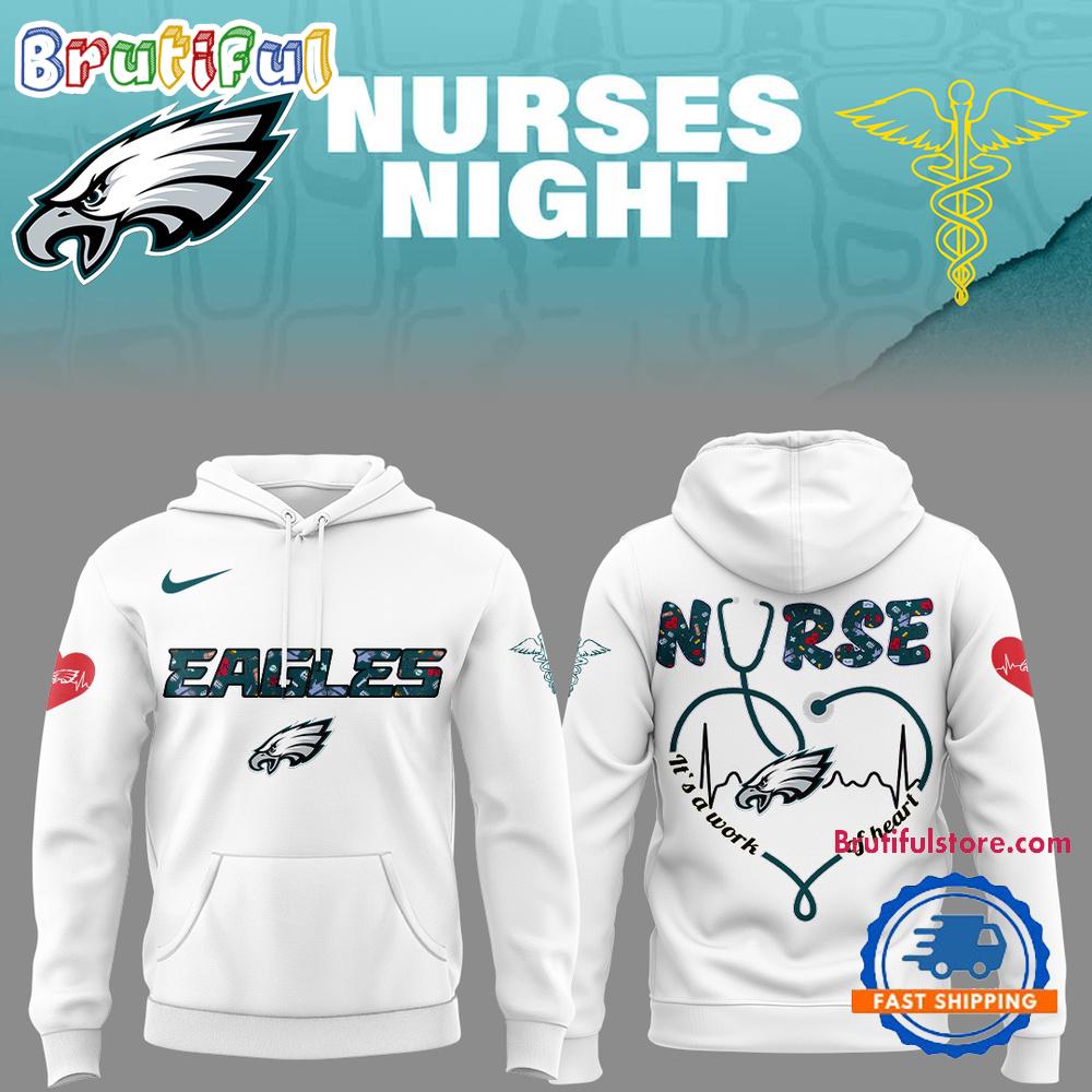 Philadelphia Eagles Nurses Appreciation 2025 Hoodie
