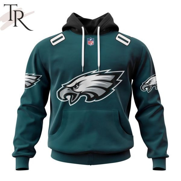 Philadelphia Eagles Personalized Name And Number NFL 3D Hoodie Version 82