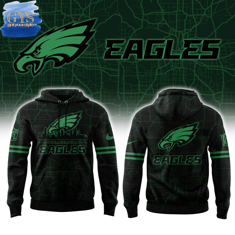 Philadelphia Eagles Skyline Limited Edition Black Hoodie