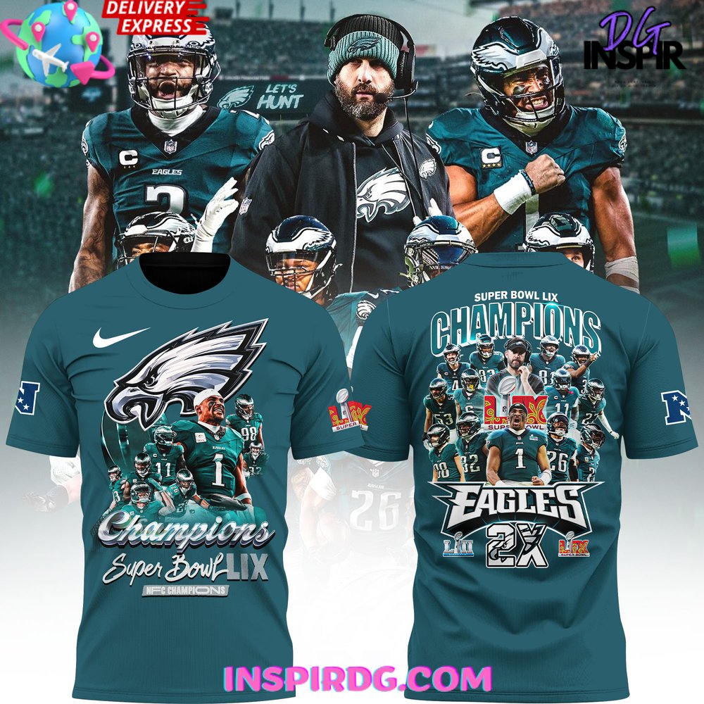 Philadelphia Eagles Super Bowl LIX Champions Special T-Shirt Gift For Sport Music Fans