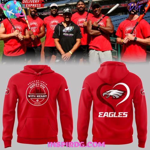Philadelphia Eagles x Hard Hats With Heart 2025 Special Hoodie Premium Merchandises