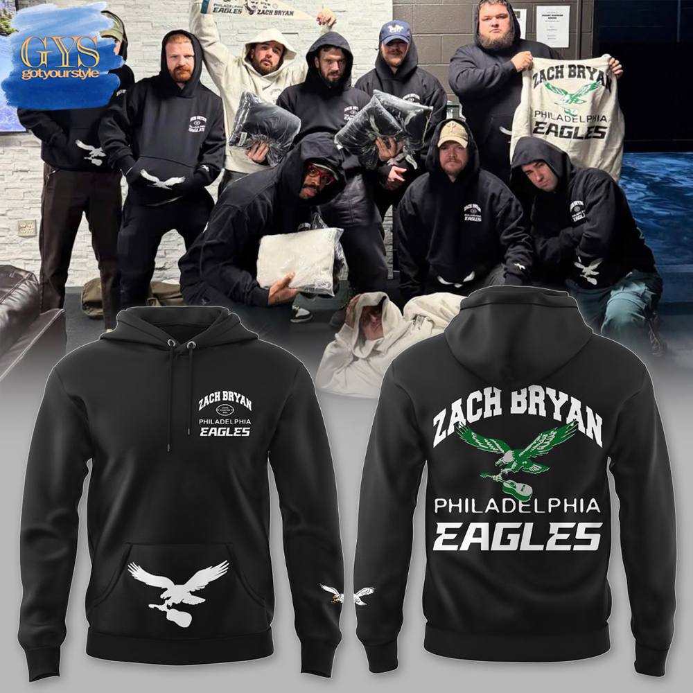 Philadelphia Eagles x Zach Bryan Limited Edition Hoodie Gift For Sport Music Fans