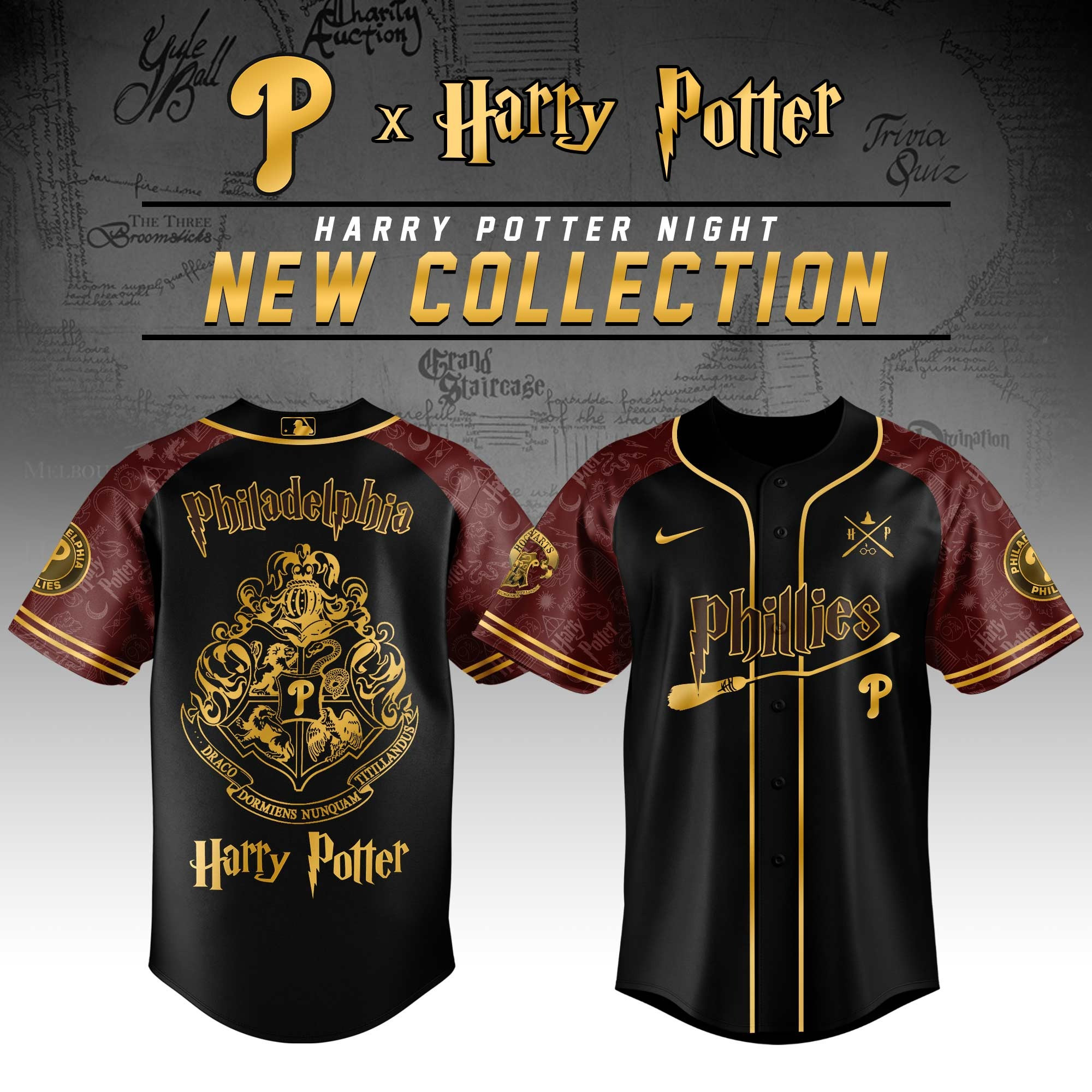 Philadelphia Phillies MLB x Harry Potter Jersey Perfect Gift For Sport Fans