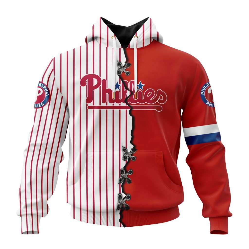 Philadelphia Phillies Personalized Mix Jersey Hoodie