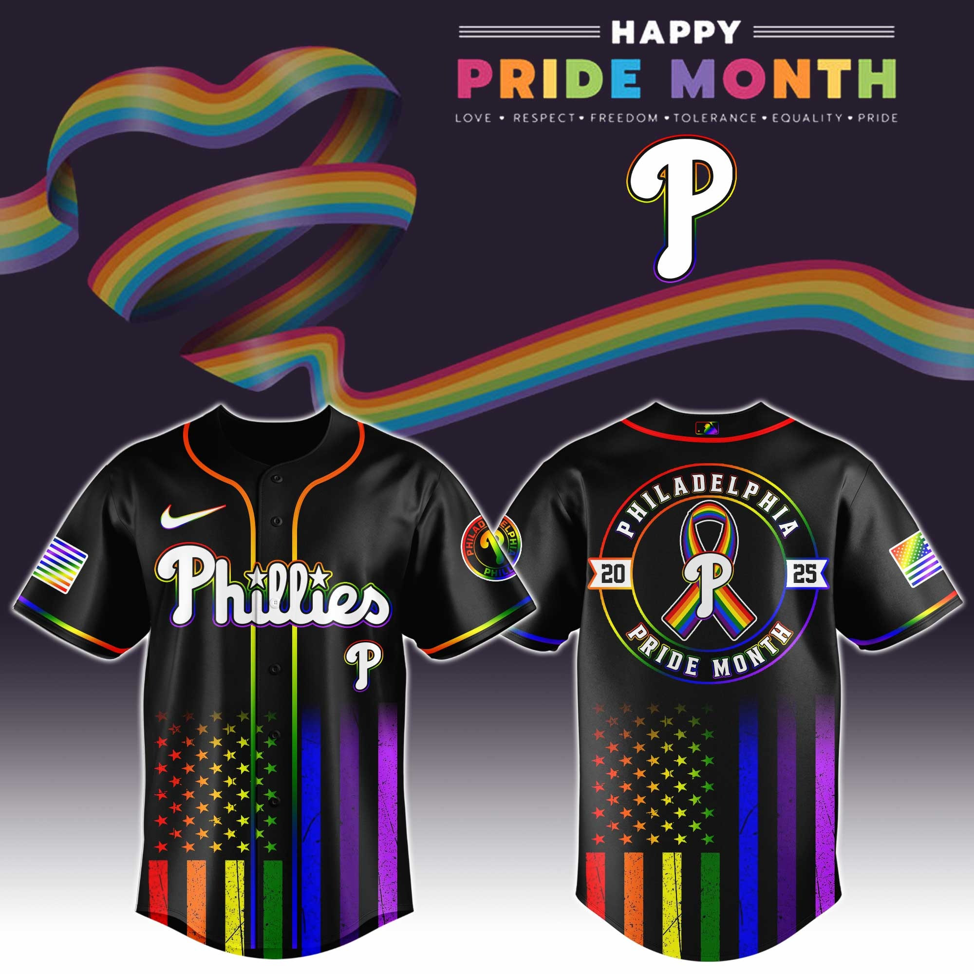 Philadelphia Phillies Special Pride Month Jersey Gifts For Baseball Fans