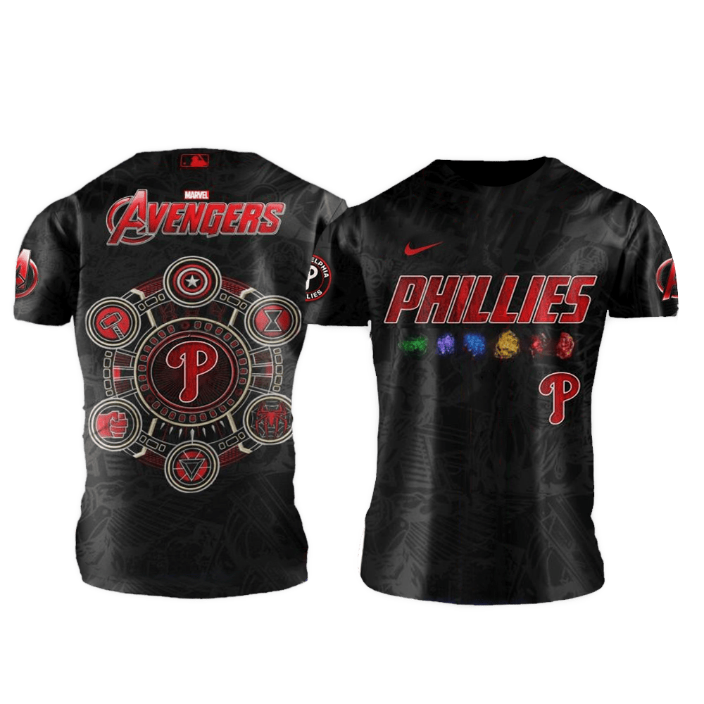 Philadelphia Phillies x Marvel Avengers Night Shirt 2025 Philadelphia Phillies Merch Fans Gifts