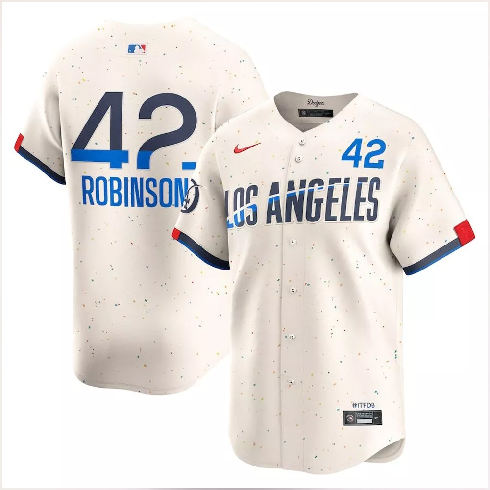 Phillies 42 Jersey Los Angeles Dodgers Jackie Robinson  2024 City Connect MLB Jersey