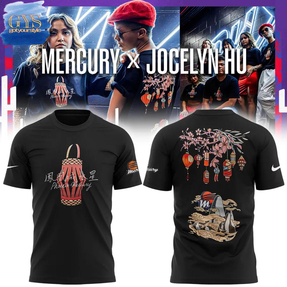 Phoenix Mercury x Jocelyn Hu 2025 AAPI Heritage Night T-Shirt Gift For Sport Music Fans