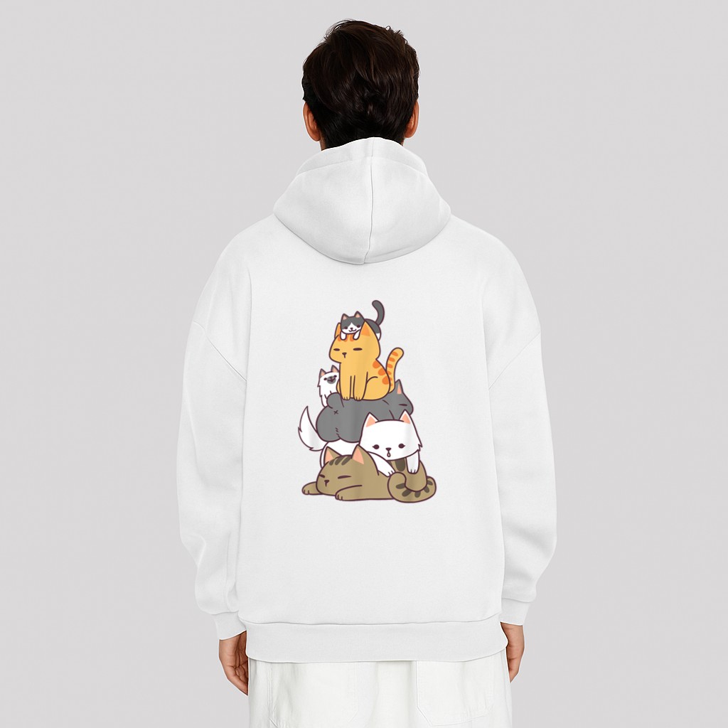 Pile Of Kitty Cats Funny Cute Cat Lover Gift Hoodie