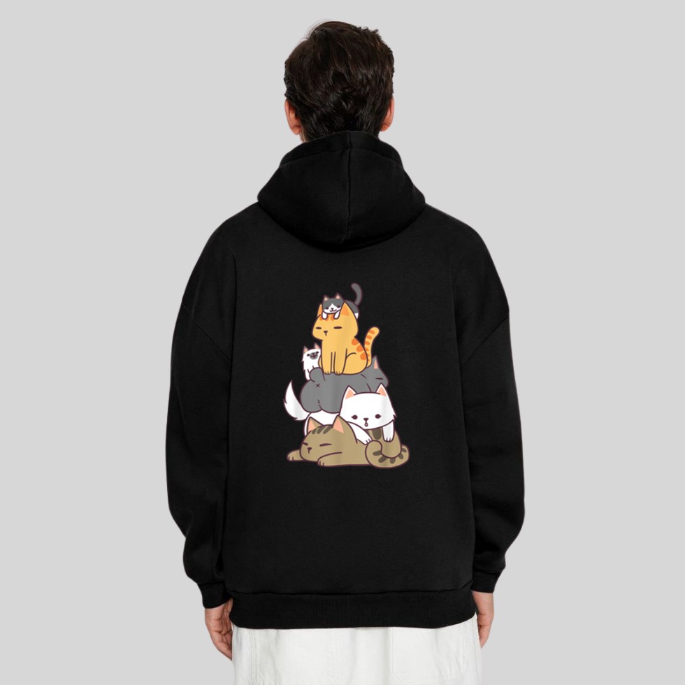 Pile Of Kitty Cats Funny Cute Cat Lover Gift Hoodie