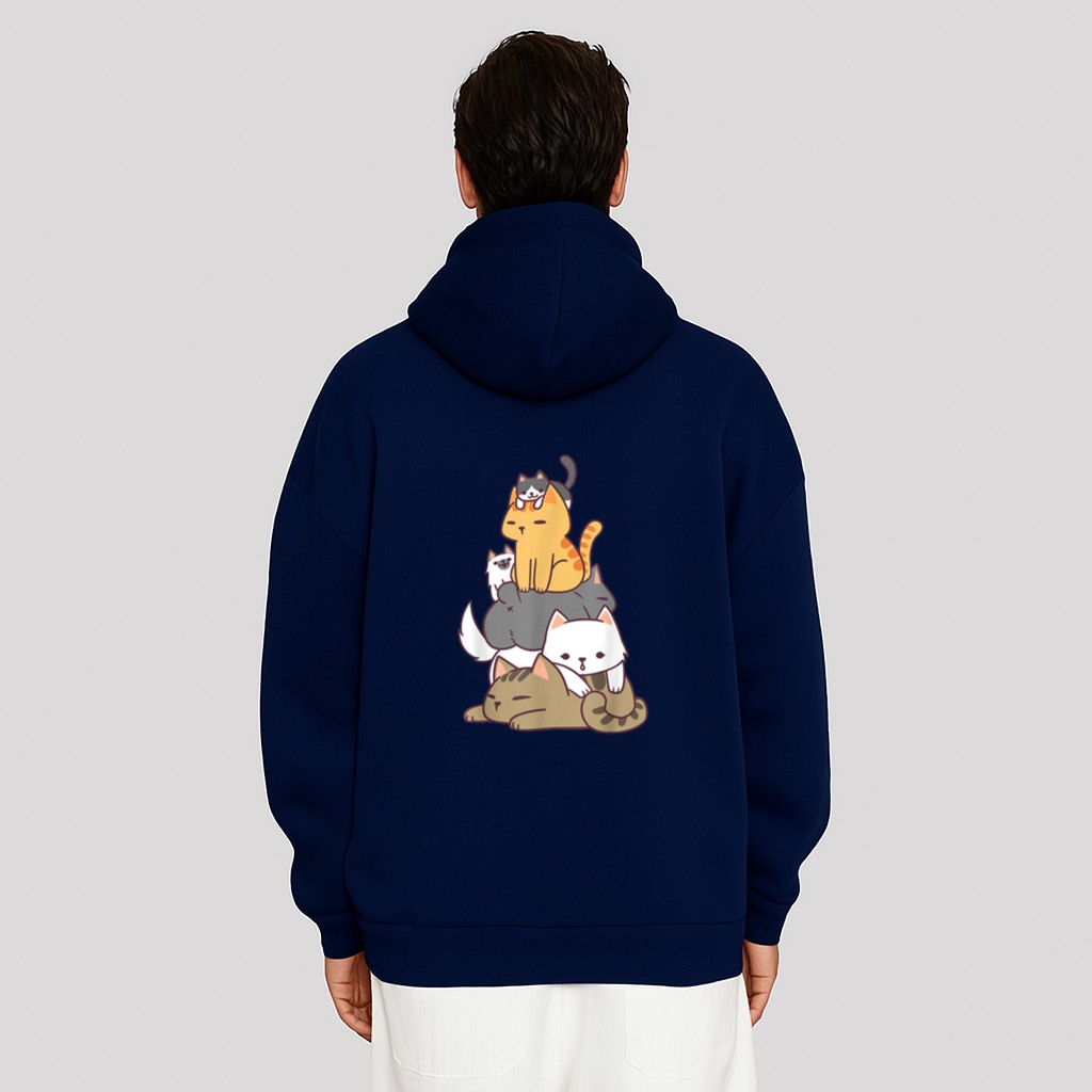 Pile Of Kitty Cats Funny Cute Cat Lover Gift Hoodie