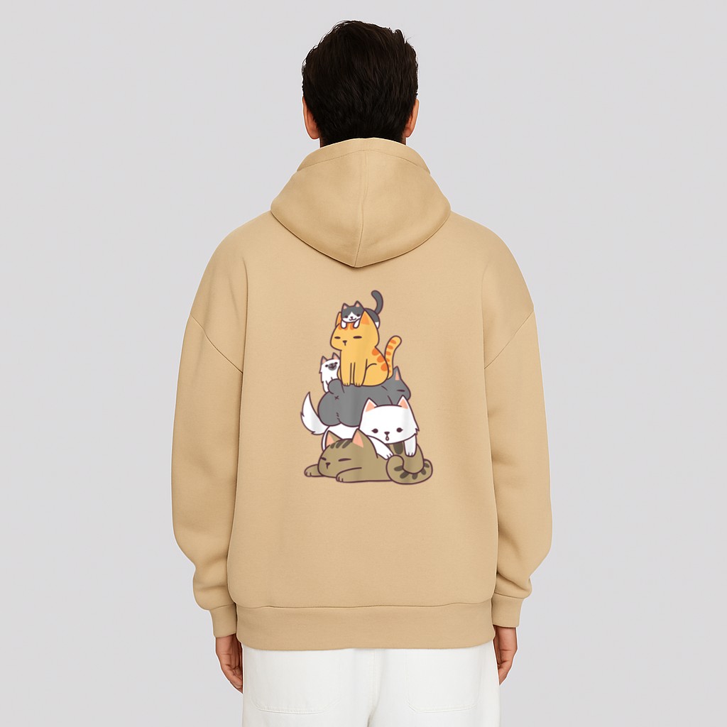 Pile Of Kitty Cats Funny Cute Cat Lover Gift Hoodie