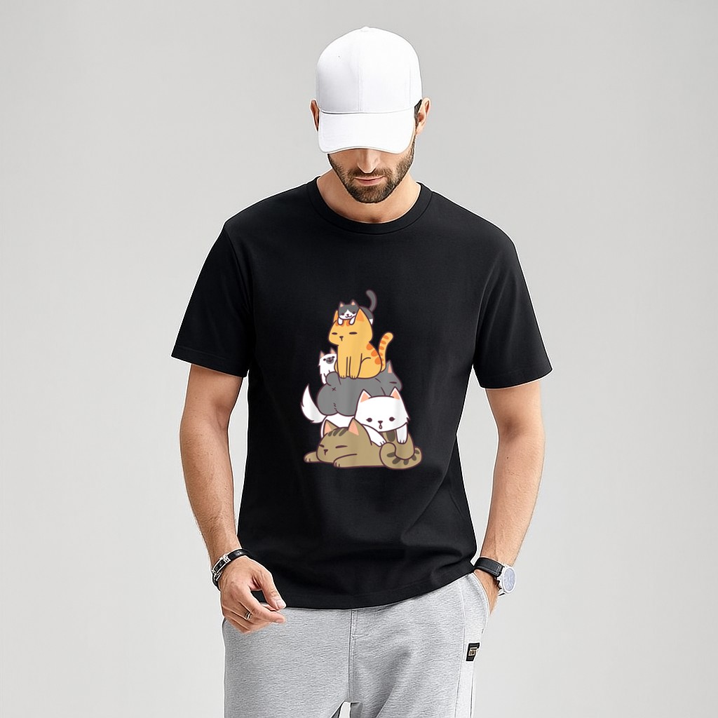 Pile Of Kitty Cats Funny Cute Cat Lover Gift T-Shirt