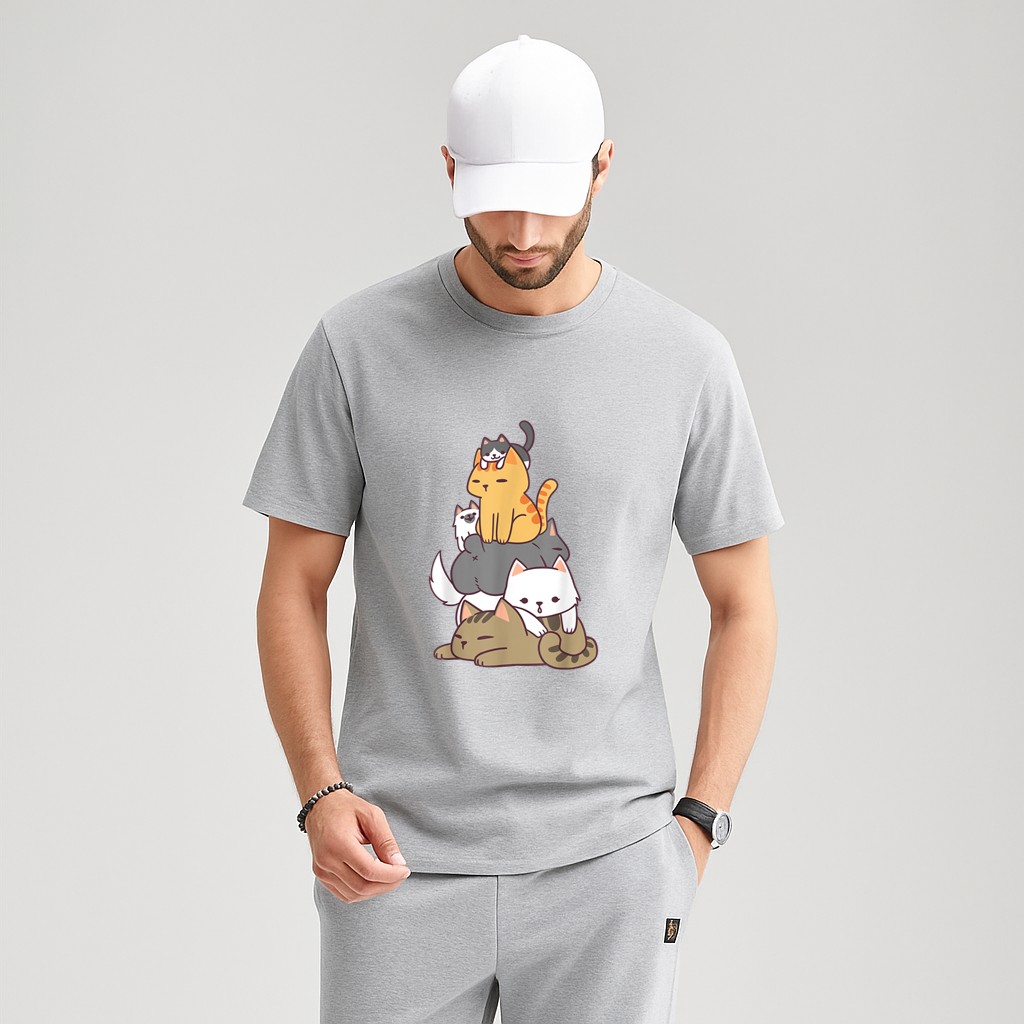 Pile Of Kitty Cats Funny Cute Cat Lover Gift T-Shirt