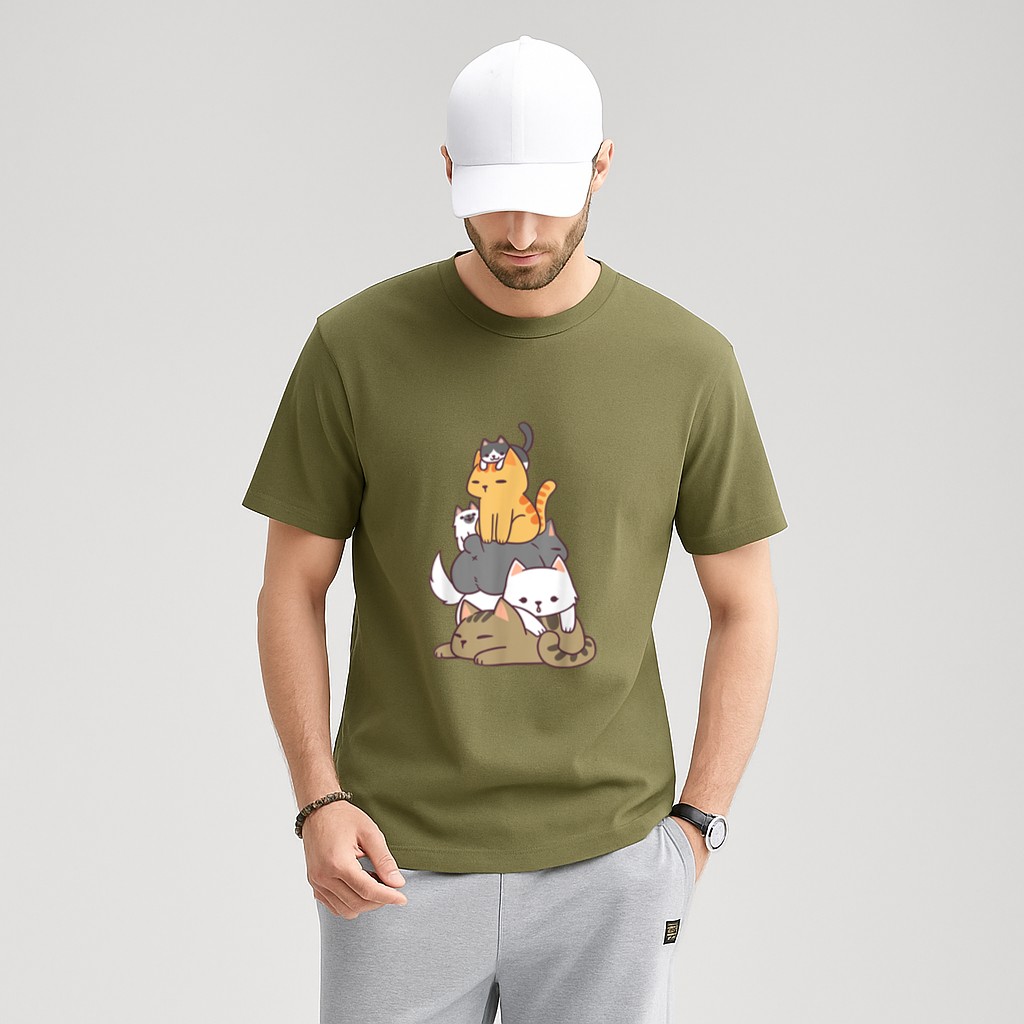 Pile Of Kitty Cats Funny Cute Cat Lover Gift T-Shirt