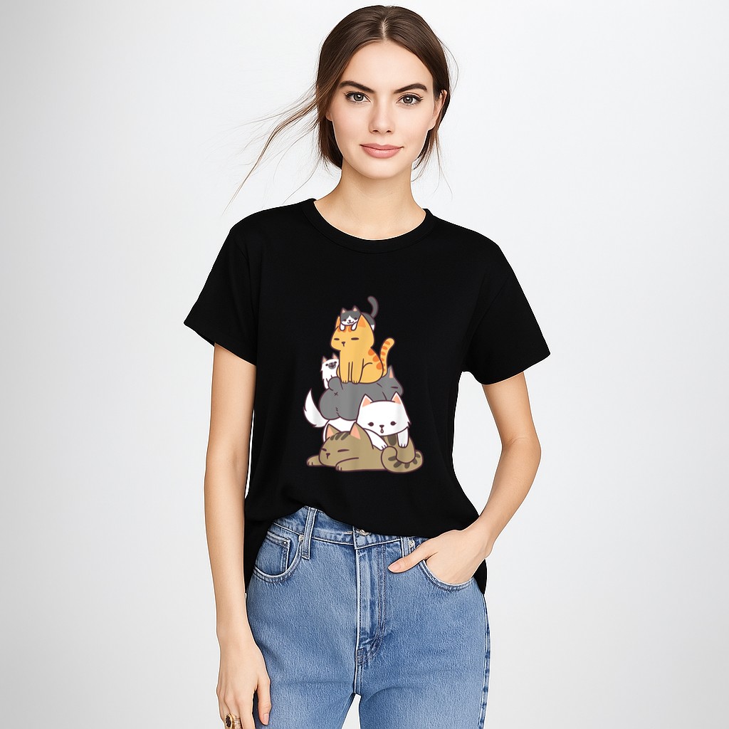 Pile Of Kitty Cats Funny Cute Cat Lover Gift T-Shirt