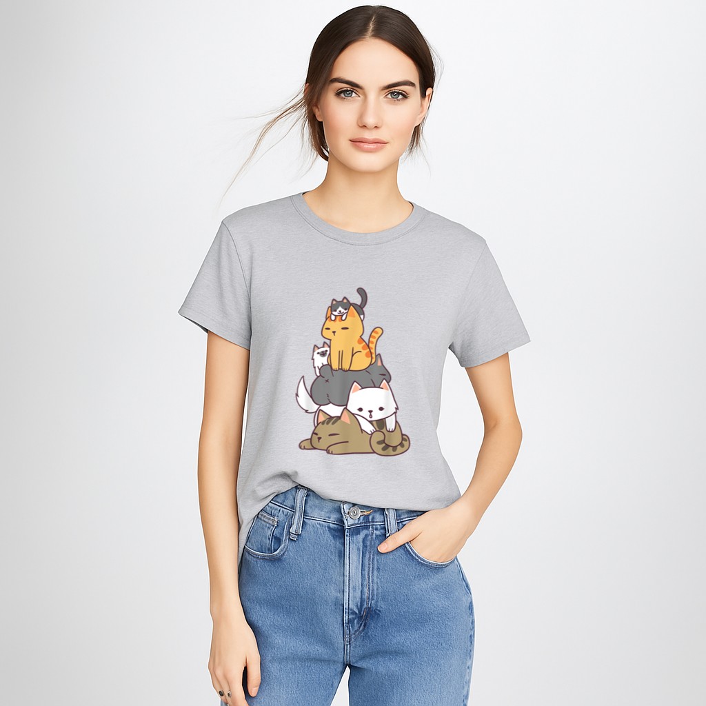 Pile Of Kitty Cats Funny Cute Cat Lover Gift T-Shirt