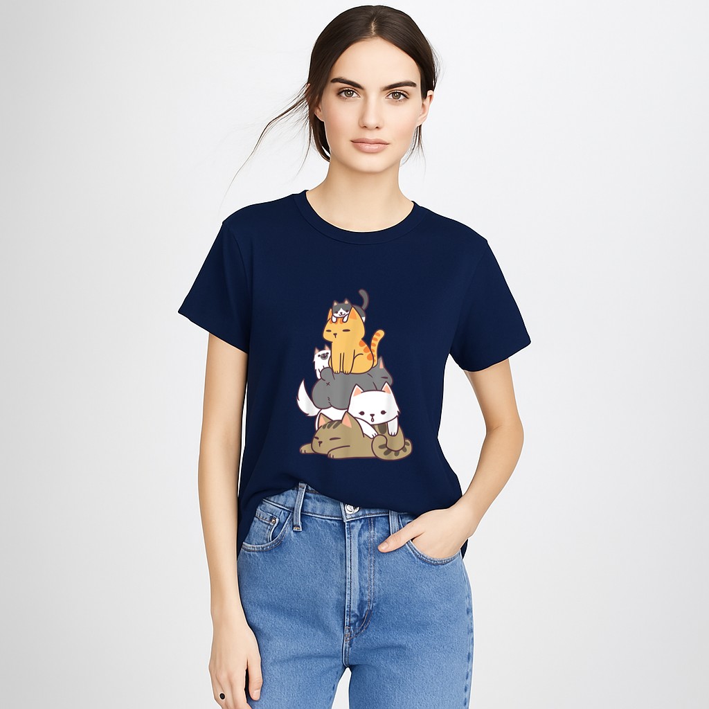 Pile Of Kitty Cats Funny Cute Cat Lover Gift T-Shirt