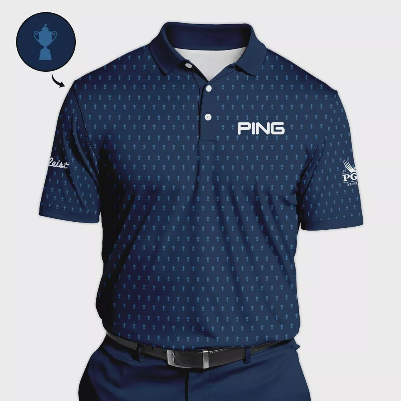Ping 2024 PGA Championship Golf Polo Shirt Gifts For Men Who Love Golf