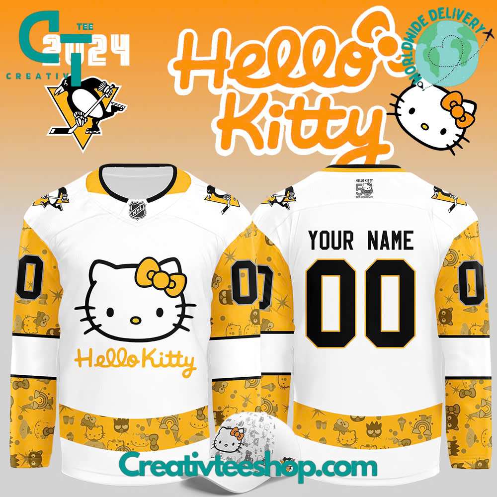 Pittsburgh Penguins x Hello Kitty Hockey Jersey