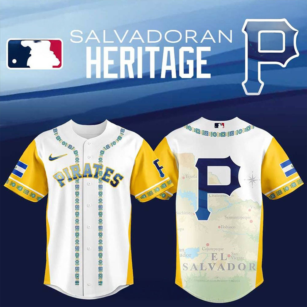 Pittsburgh Pirates Salvadoran Heritage 2025  Edition Baseball Jersey Perfect Sport Fans Merch