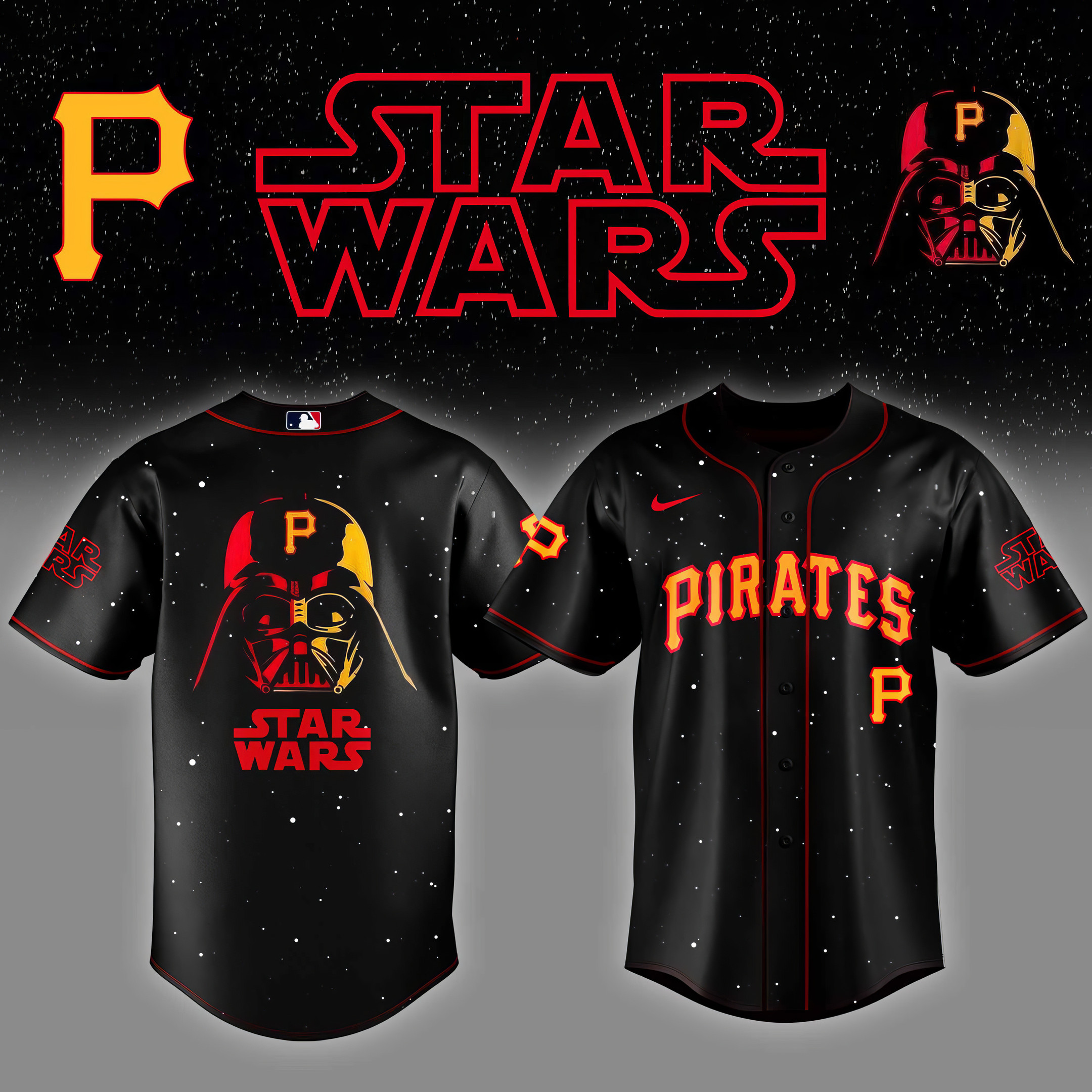Pittsburgh Pirates x Star Wars Night Baseball Jersey Cool Baseball Gifts