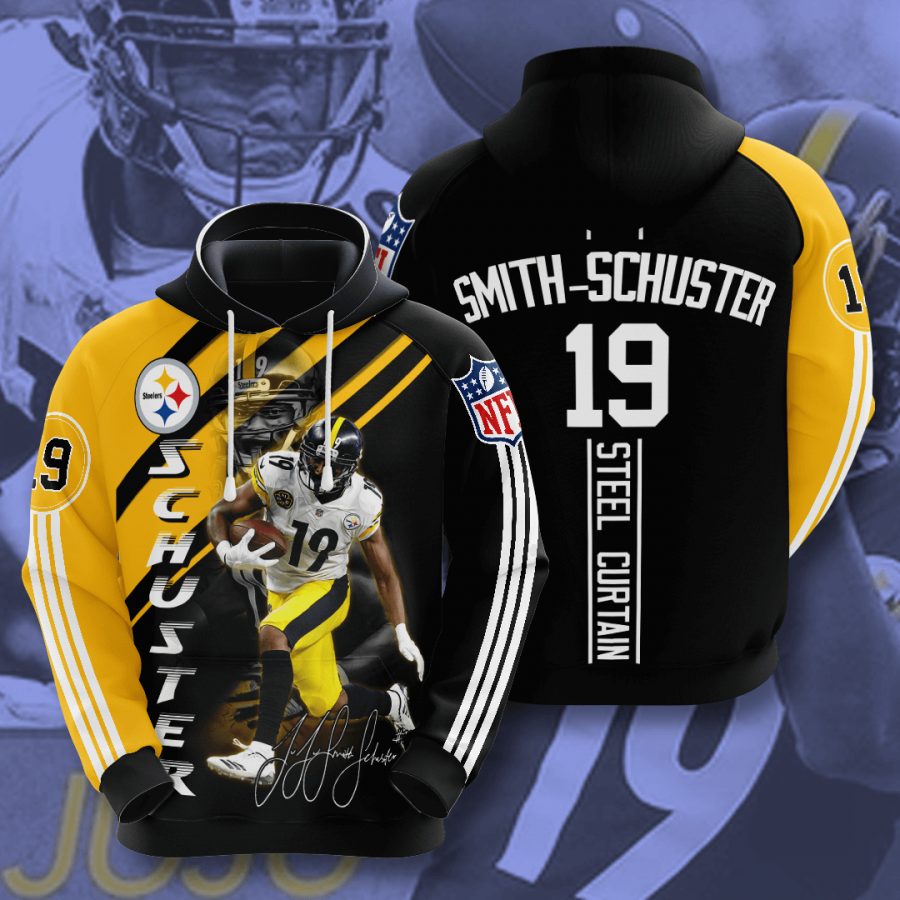 Pittsburgh Steelers 19 Smith-Schuster NFL Football Team Hoodie