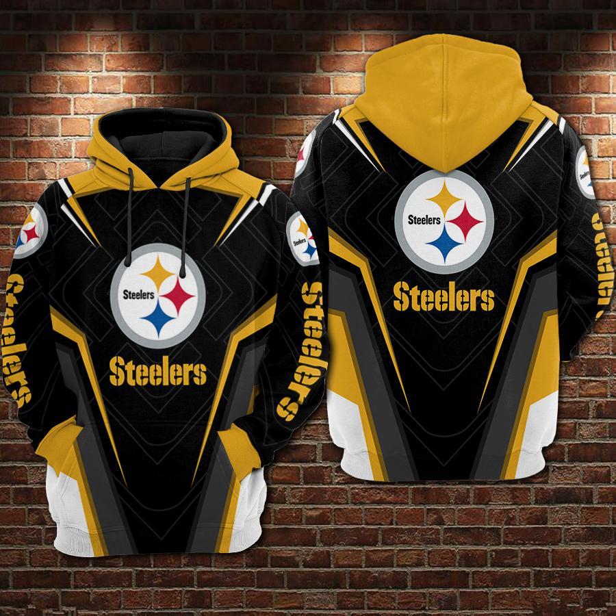 Pittsburgh Steelers Basic V3 NFL Football Team Hoodie