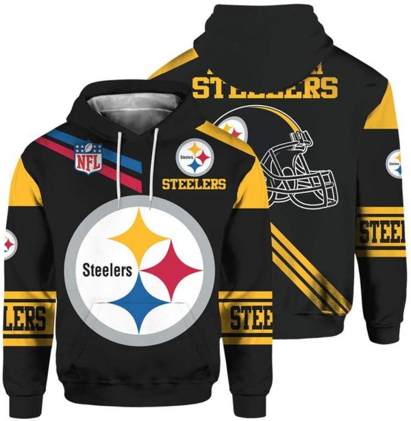 Pittsburgh Steelers Basic V6 NFL Football Team Hoodie
