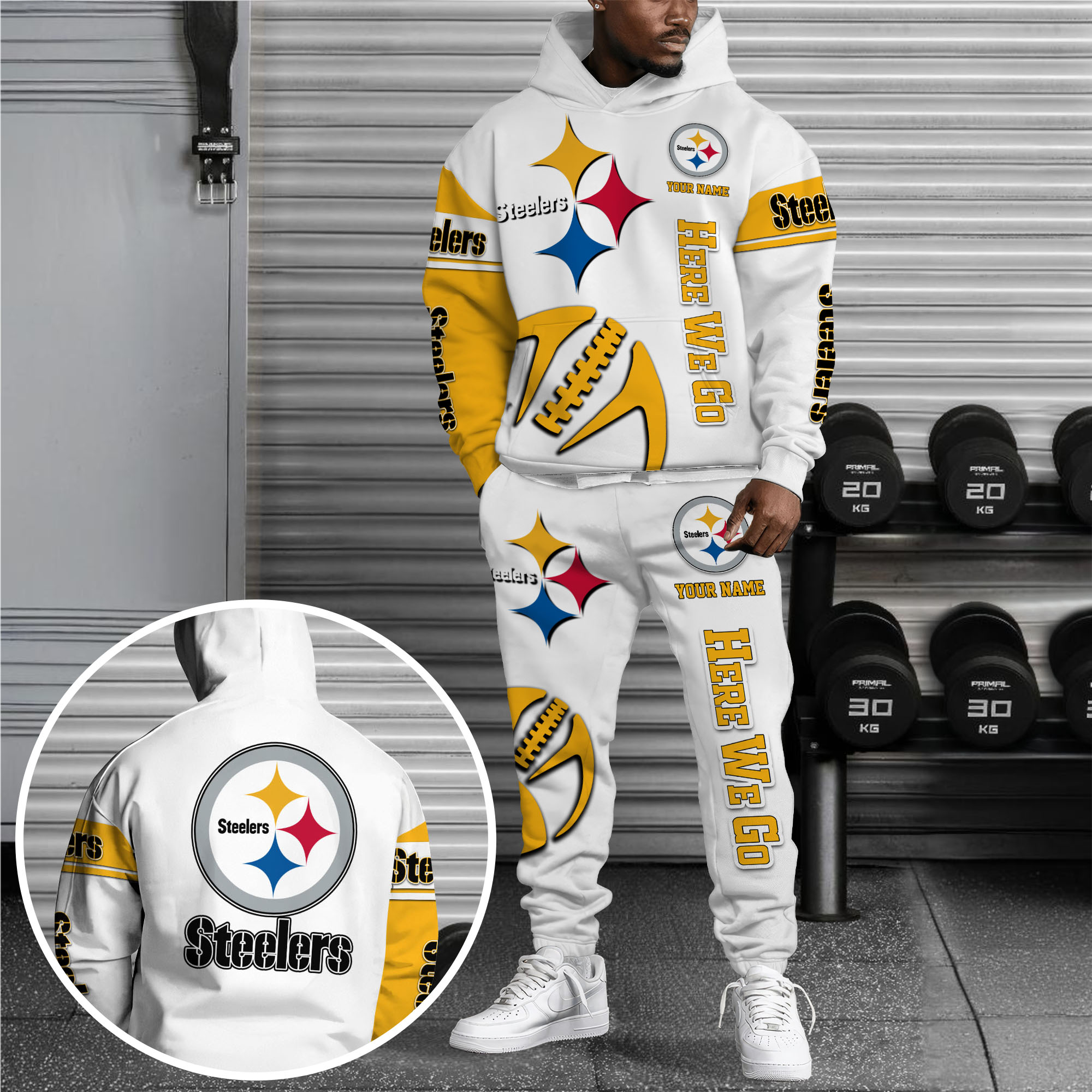 Pittsburgh Steelers Hoodie Sweatpants Set Custom Your name, Sport Hoodie Sweatpants Set, Sport Gifts For Fan Gift For Sport Music Fans