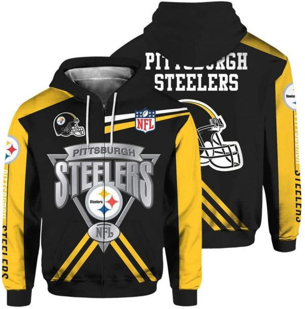 Pittsburgh Steelers Hoodie  Zip Hoodie Version 28