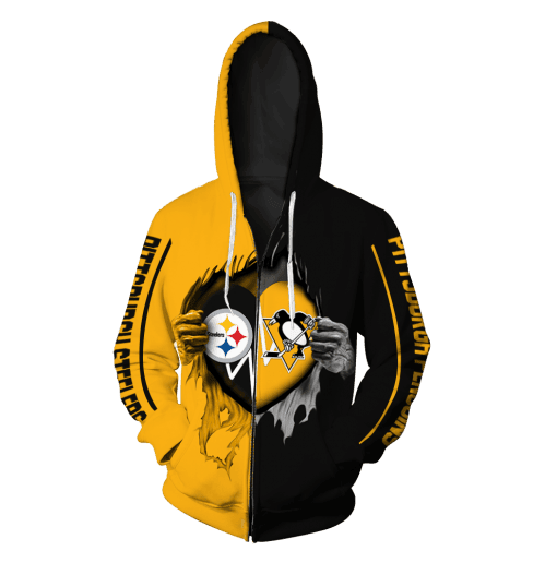 Pittsburgh Steelers Hoodie  Zip Hoodie Version 6
