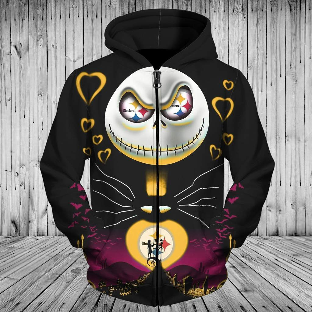 Pittsburgh Steelers Hoodie  Zip Hoodie Version 989