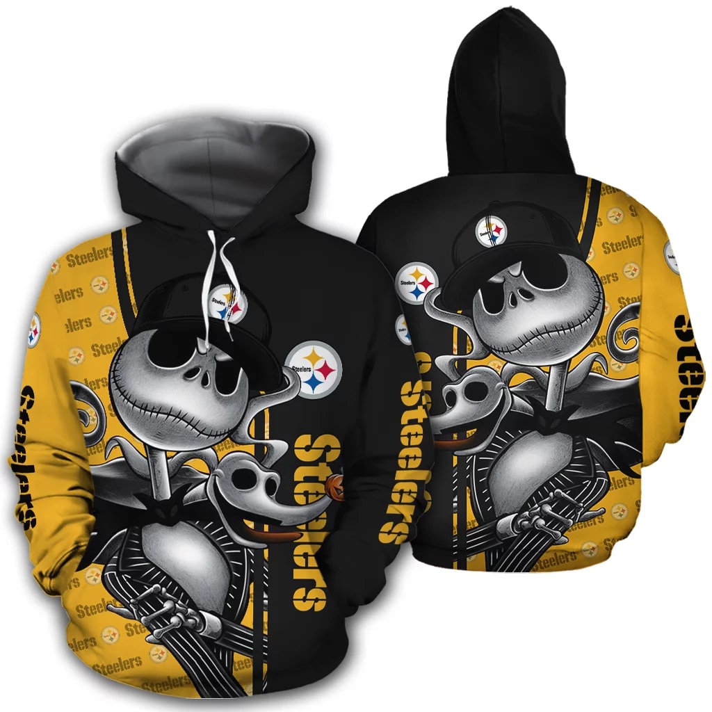 Pittsburgh Steelers Jack Skellington NFL Football Team Hoodie