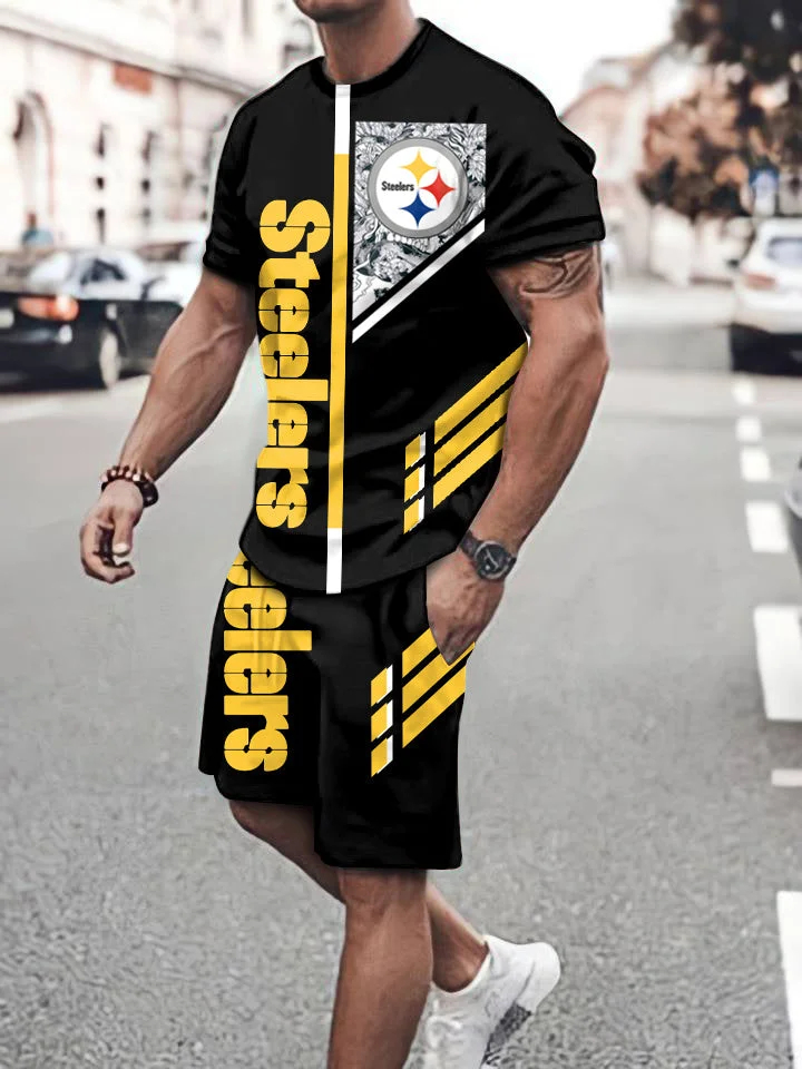 Pittsburgh Steelers Limited Edition Top And Shorts Two-Piece Suits Merch For Fans Gift For Sport Music Fans
