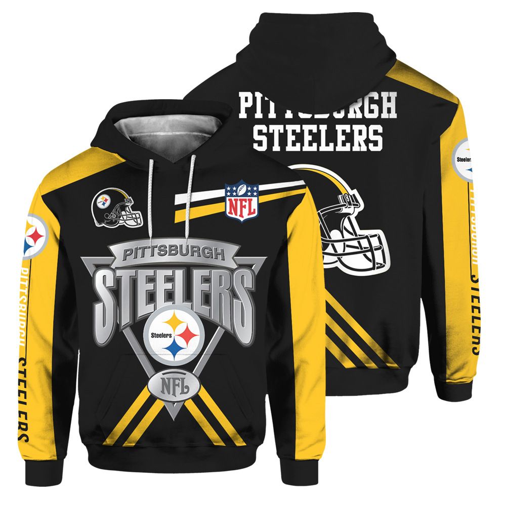Pittsburgh Steelers Logo V2 NFL Football Team Hoodie