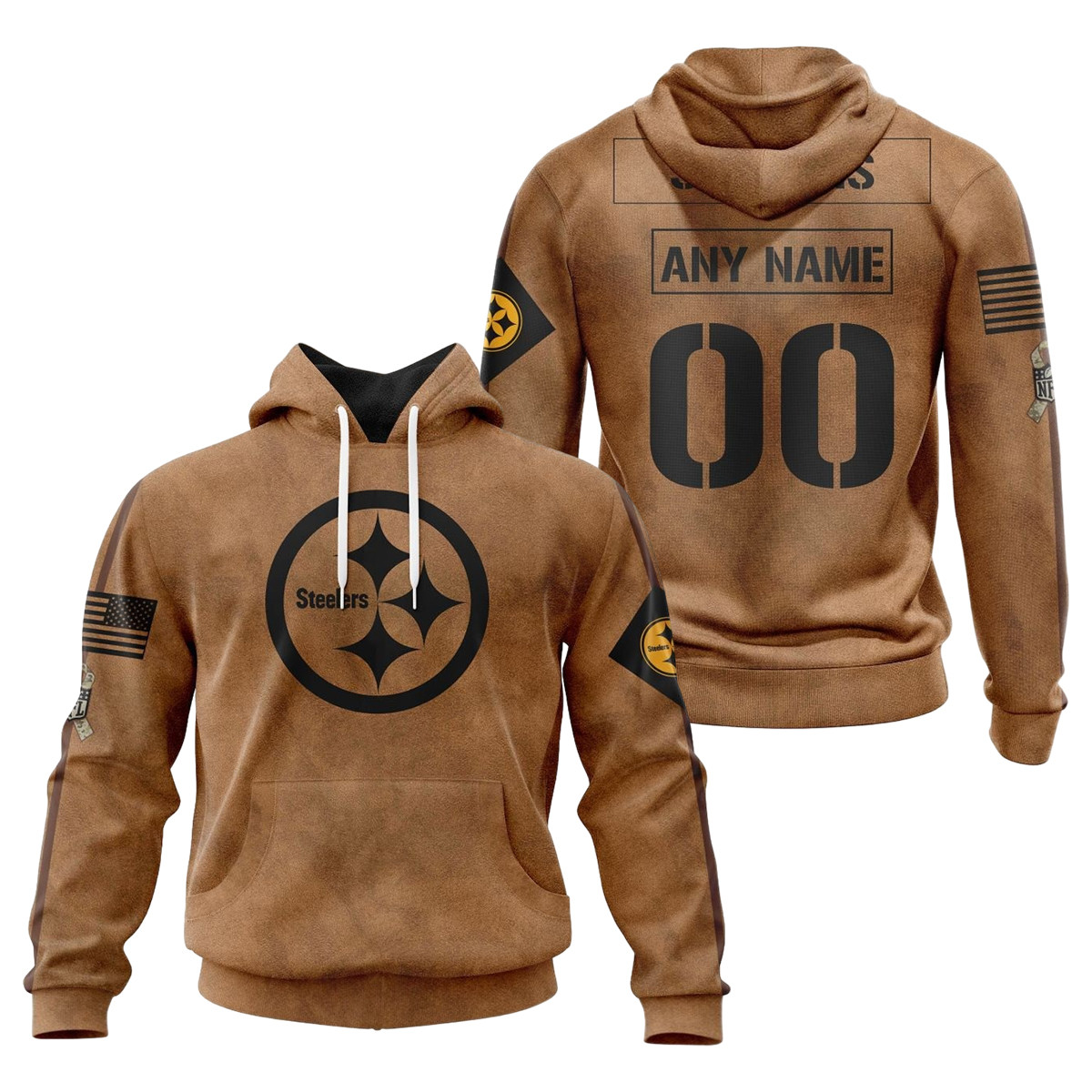 Pittsburgh Steelers Salute To Service Club 3D printed Sweatshirt, Hoodie, Zipped Hoodie Gift For Sport Music Fans