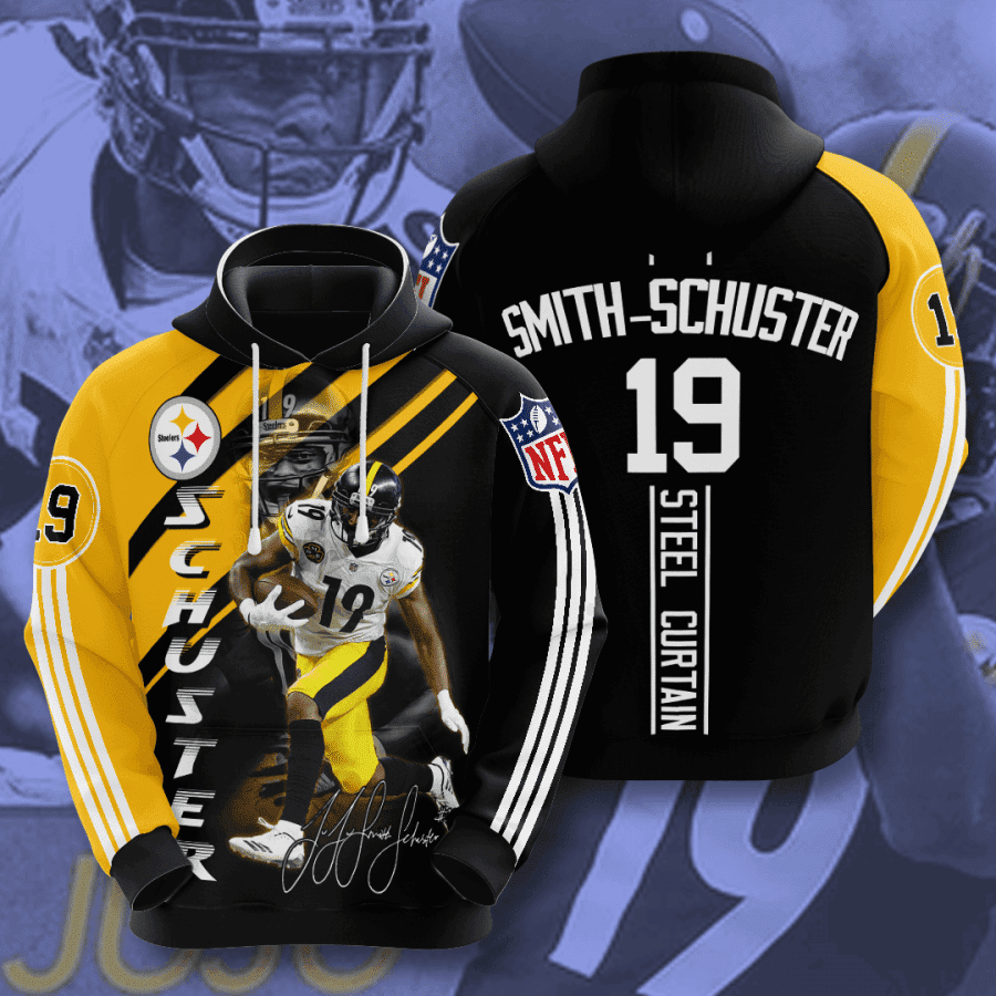 Pittsburgh Steelers Smith-Schuster Hoodie  Zip Hoodie Version 828