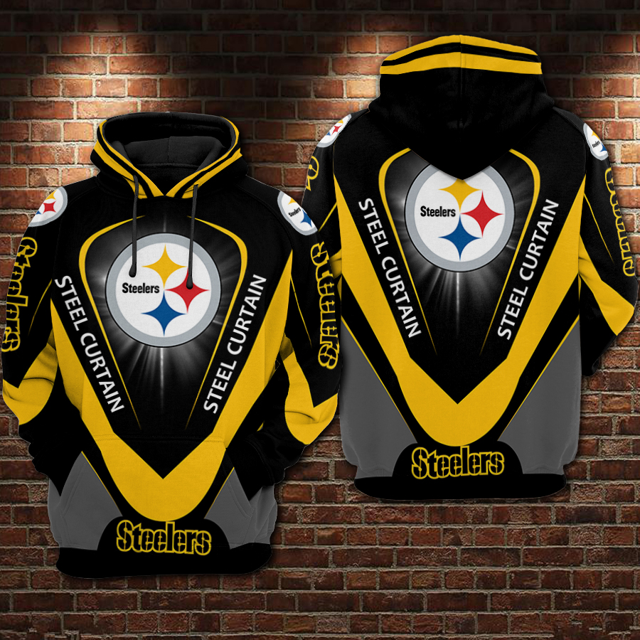 Pittsburgh Steelers Steel Curtain NFL Football Team Hoodie