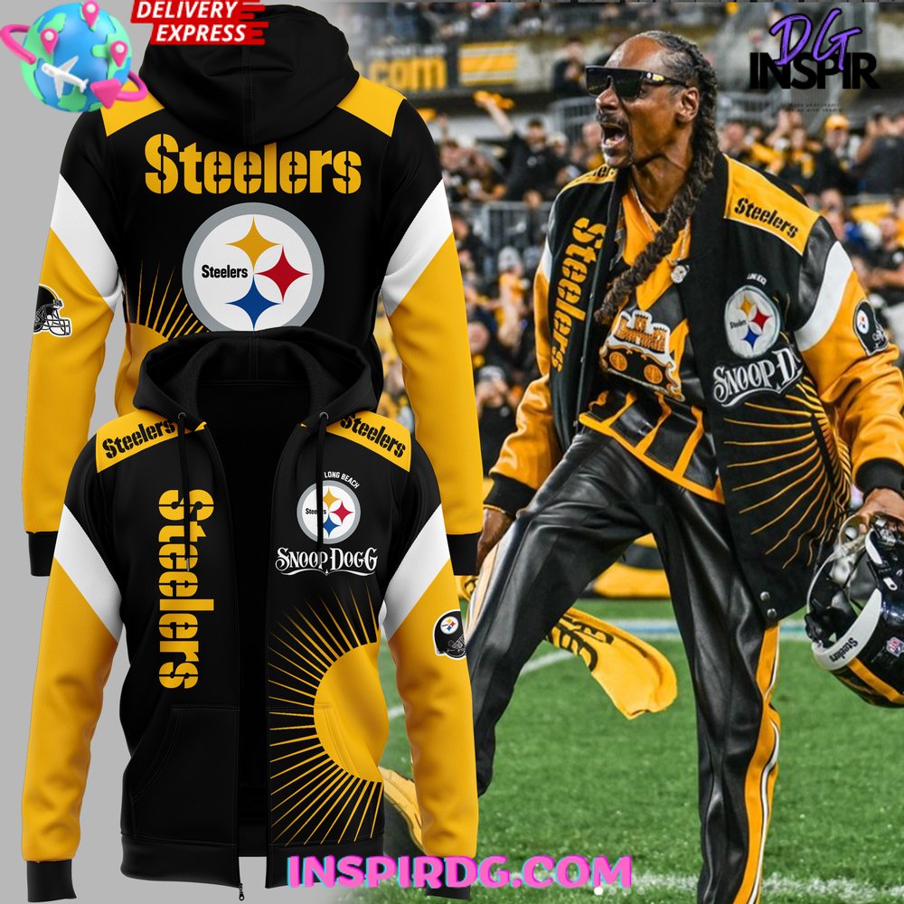 Pittsburgh Steelers x Snoop Dogg 2025 Zip Hoodie Gift For Sport Music Fans
