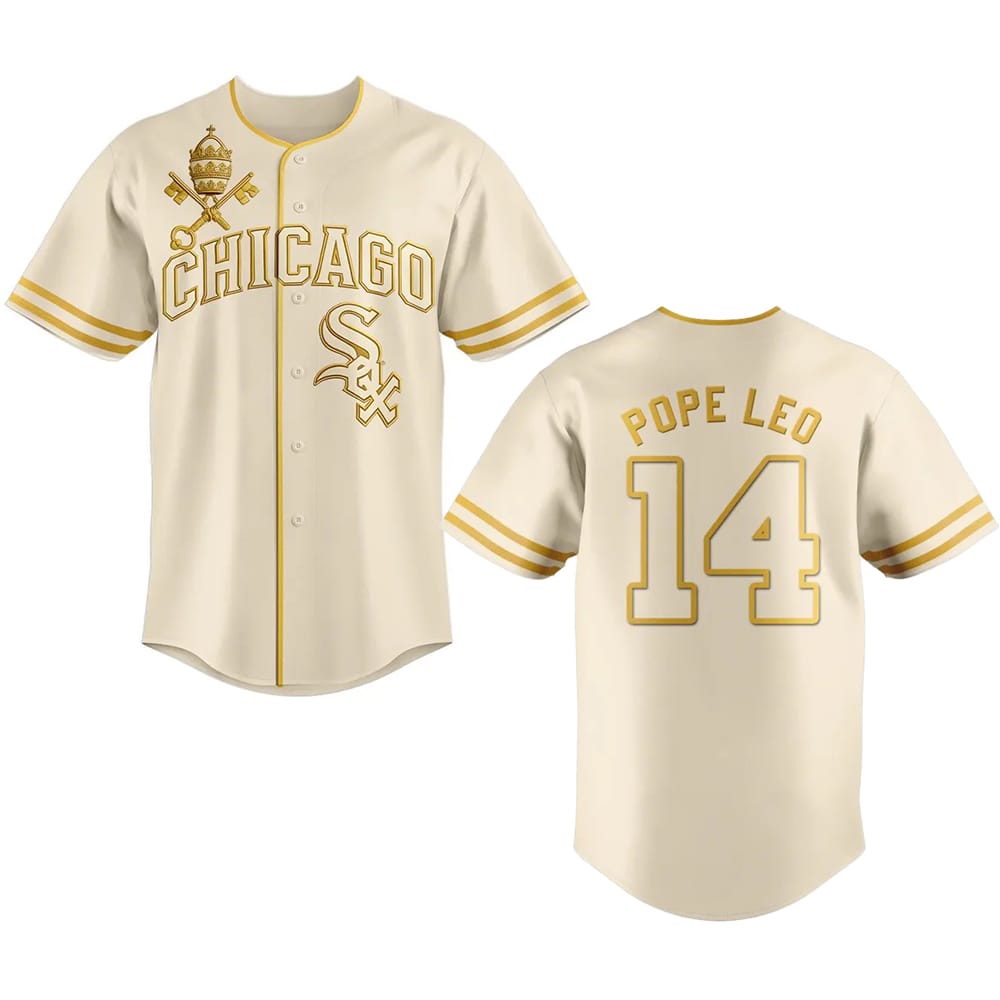 Pope Leo XIV Chicago Vatican City Connect Jersey Baseball Team Gift Ideas