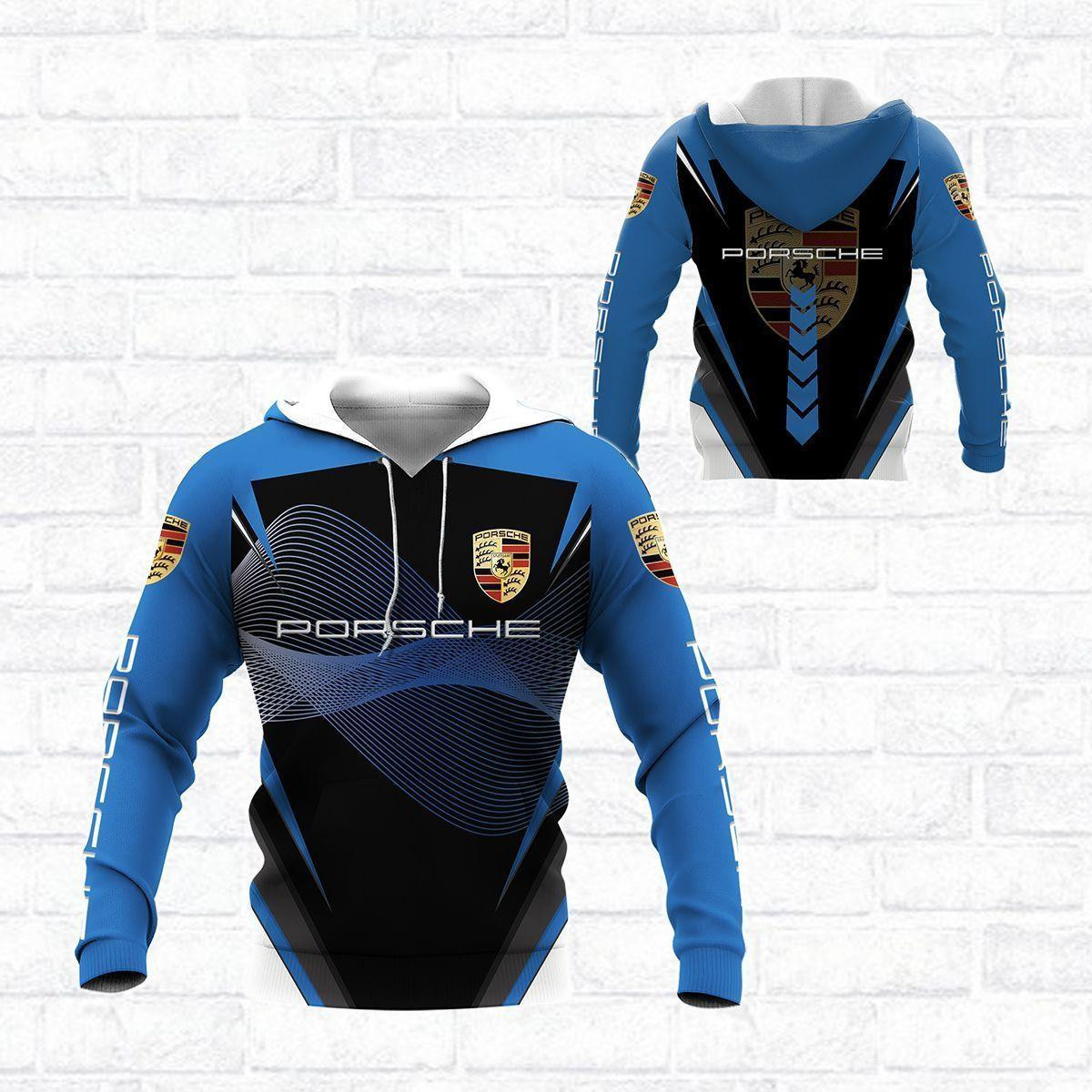 Porsche Shirt Fan Gift 1012 Version Unisex 3d Hoodie Zip Hoodie