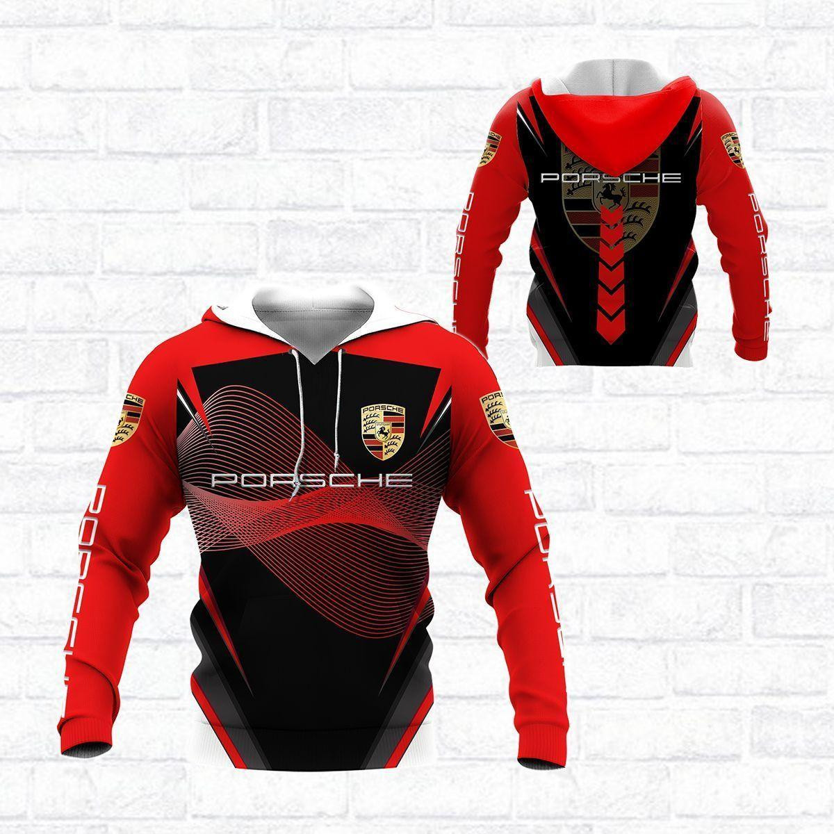 Porsche Shirt Fan Gift 1019 Version Unisex 3d Hoodie Zip Hoodie